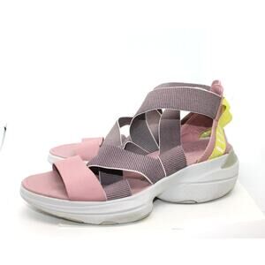 Sorel Explorer Blitz Pink Multistrap Platform Sandals sz 7.5M